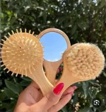 ست شانه برس چوبی سه تیکه چیکو - تصویر 3