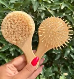 ست شانه بورس چوبی دو تیکه چیکو - تصویر 3